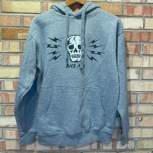Dice Magazine Grey Hoodie Sweatshirt